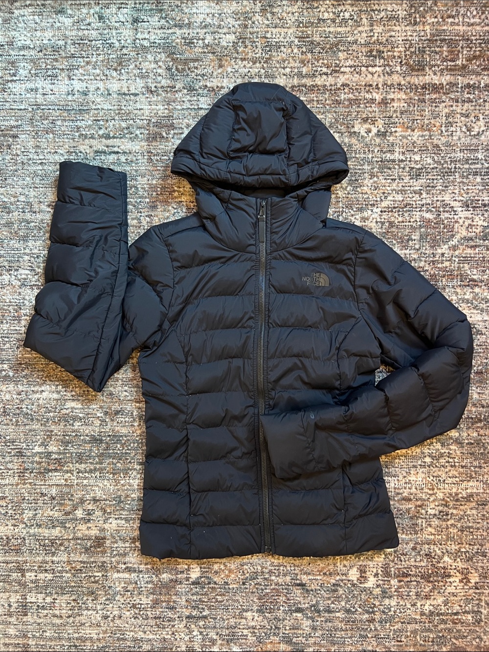 The North Face Aconcagua Hoodie Black Down Jacket Size XS